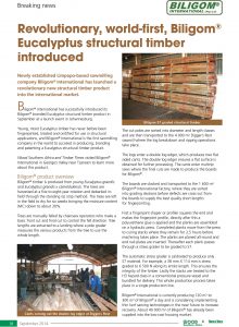 Biligom - Press Release Wood Southern Africa